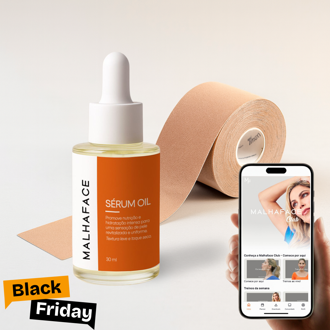 COMBO Sérum + Fita + 1 ano de acesso ao App Malhaface Club